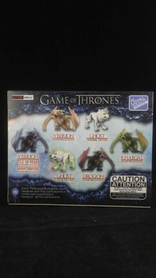 The Loyal Subjects Game of Thrones Glow in Dark Ghost Hot Topic 3