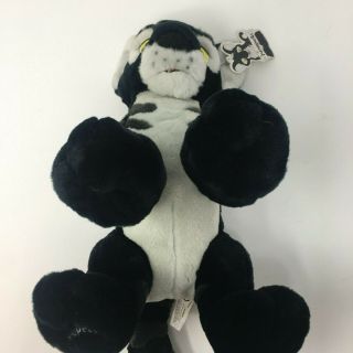 Neopets Shadow Kougra Plush Stuffed Animal Black gray 2003 tag attached 6