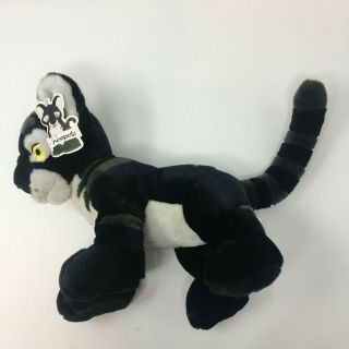 Neopets Shadow Kougra Plush Stuffed Animal Black gray 2003 tag attached 8