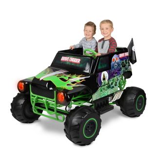 Monster Jam Grave Digger 24 Volt Battery Powered Ride On Truck Kids Toy Vehicle