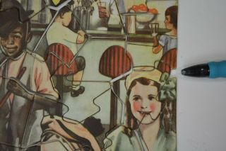 1932 McKesson ' s Advertising Jigsaw Puzzle,  Our Gang,  Drugstore,  Soda Fountain - 2