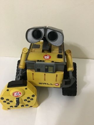 Disney Pixar Thinkway Toys U - Command Wall - E Robot With Remote Control