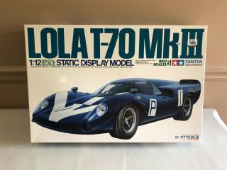Tamiya Lola T - 70 Mkiii Race Car 1:12 Scale Plastic Model Kit 12015