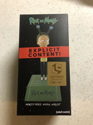 Sdcc 2019 Loot Crate Rick And Morty “peace Among Worlds” Morty Figure