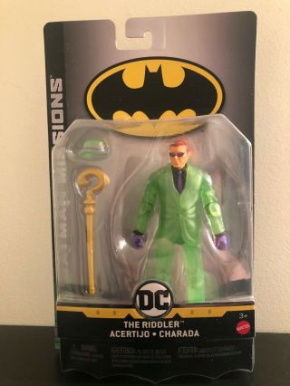 Dc Batman Missions - The Riddler 6 " Action Figure By Mattel Translucent Green