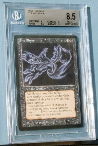 Mtg Magic The Gathering Legends The Abyss Bgs 8.  5 Nm - Mt,