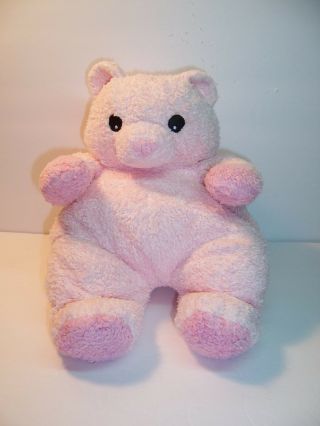 Ty Bearbaby Pink Pillow Pal - Plush Soft Baby Rattle Lovie - 2000 - Vgc Htf