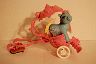 My Little Pony G1 Baby Bowtie With Carriage Uk Exclusive Very Hard To Find