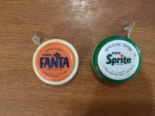 Fanta And Sprite Coke Coca Cola Russell Yoyos (relisted Due To Non Payer)