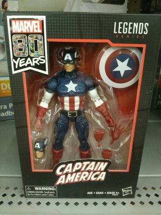 Marvel Legends 80th Anniversary Captain America Walmart Exclusive In Hand