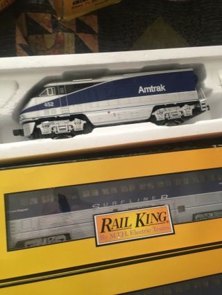 MTH 30 - 4198 - 1 AMTRAK Rail KIng Ready to Run Quality Pacific Surfliner Complete 5