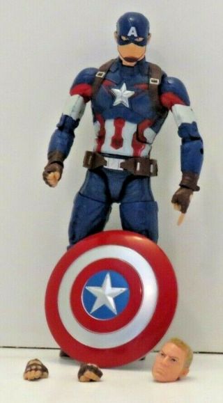 Marvel Legends Captain America Action Figure,  Loose,  Age Of Ultron Series