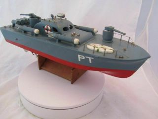 Wwii Ito Wooden Pt Boat Motorized Made In Japan 1950 