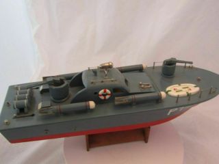 WWII ITO WOODEN PT BOAT MOTORIZED MADE IN JAPAN 1950 ' S 5