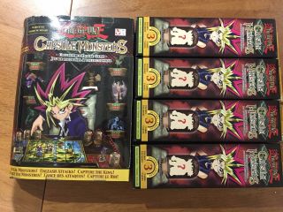 Yu - Gi - Oh Capsule Monsters Collectable Figure Game W/4 Boosters.  Ultra Rare.  Nib