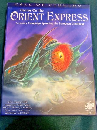 Horror On The Orient Express Call Of Cthulhu Rpg Game Complete Unplayed Chaosium