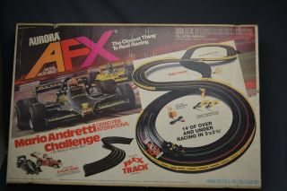 1979 Aurora Afx Mario Andretti Trophy Ho Scale Race Set Looks Great