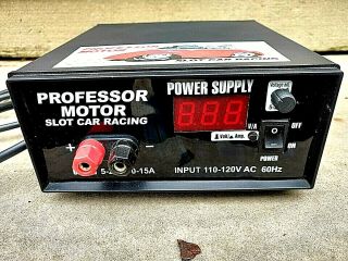 Professor Motor 5 To 20 Volt,  15 Amp Power Supply.  Perfect For Slot Cars.