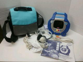 Fisher Price Kid Tough Dvd Player Blue,  Headphones,  Cables,  Charger Carry Bag