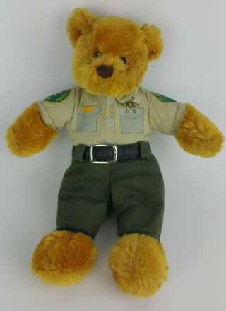 Rare Los Angeles County Sheriff Beanie Baby Plush Teddy Bear Uniformed 9 " Cute