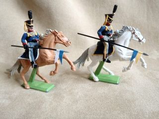 Britains / Timpo 1/32 Waterloo Mounted Prussian 1st & 3rd Lancers