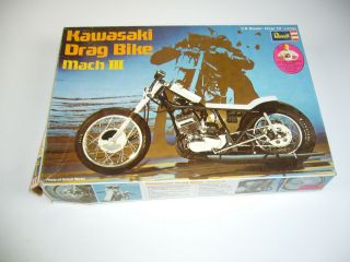 Kawasaki Drag Bike Mach Iii 1/8 Scale Model Kit Revell H - 1275
