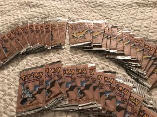 38 Pokémon Fossil Booster Packs Wotc Factory & Unweighed/unsearched