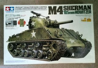 Tamiya 56005 1/16 Scale Rc M4 Sherman 105mm Howitzer