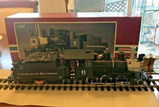 Lgb 2019 S Colorado & Southern Locomotive: Battery Power,  Sound,  Smoke,  Lights