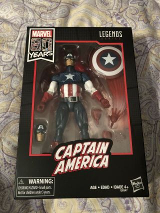 Marvel Legends Captain America 80th Anniversary Figure Hasbro