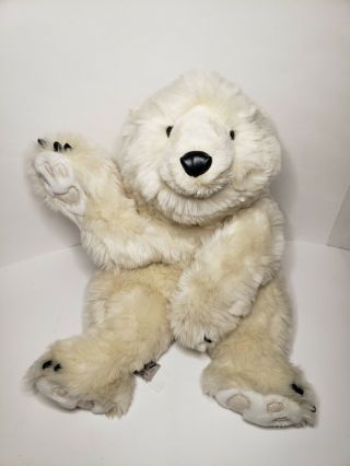 Ditz Designs Large Plush Polar Bear Soft 26 - 28” Realistic Cuddly