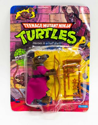 Vintage Ninja Turtles Rat Master Splinter Figure Playmates Toys Tmnt