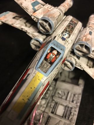 Bandai Star Wars X - Wing Model 1/72 Scale - FULLY BUILT & PAINTED 4