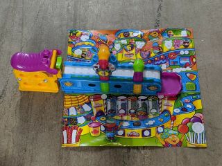 Play Doh Mega Fun Factory Toy Wheels Conveyor Belt Play Set No Dough 50th Bday
