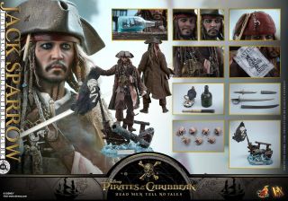 Hot Toys Captain Jack Sparrow Pirates Of The Caribbean DX15 Figure 3