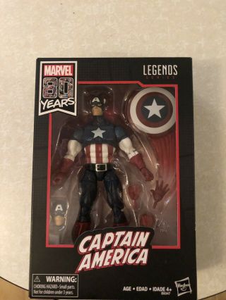 Walmart Exclusive Marvel Legends Series 80th Anniversary Captain America