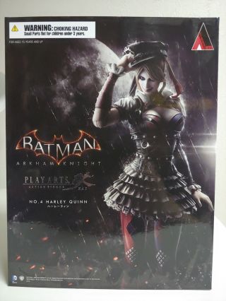 Harley Quinn Batman Arkham Knight Play Arts Kai No.  4 Figure Dc Square Enix Mib