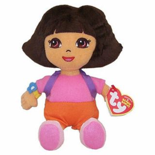 Ty Beanie Baby - Dora The Explorer (plush Hair) (8 Inch) - Mwmts Stuffed Animal