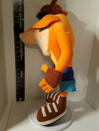Vintage 2001 Crash Bandicoot Plush Play by Play Stuffed Animal 20 