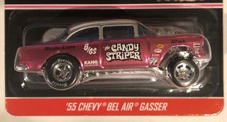 Hot Wheels RLC Candy Striper ‘55 CHEVY BEL AIR GASSER Fast Ship 23A 3