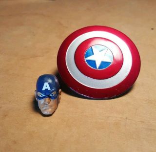 Marvel Legends Captain America Head & Shield Only