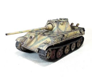 Pro - Built 1/35 Panther F German Tank Finished Model