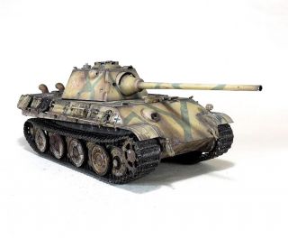 PRO - BUILT 1/35 Panther F German tank finished model 2