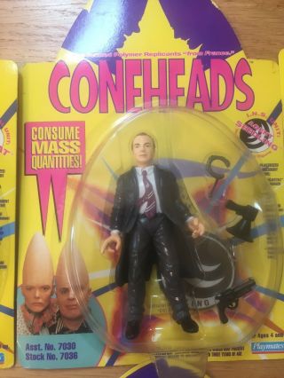 1993 Playmates Coneheads Complete Set of 6 Action Figures SNL Vintage NOS 3