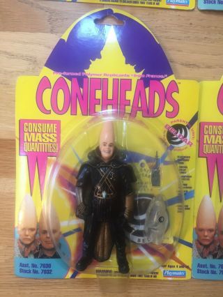 1993 Playmates Coneheads Complete Set of 6 Action Figures SNL Vintage NOS 5