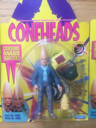 1993 Playmates Coneheads Complete Set of 6 Action Figures SNL Vintage NOS 6
