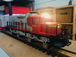 LGB 22562 Santa Fe Warbonnet diesel w/sound (red/silver) 4