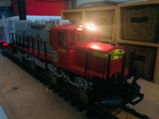 LGB 22562 Santa Fe Warbonnet diesel w/sound (red/silver) 5
