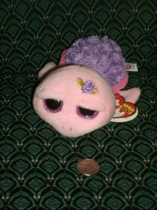 Ty Beanie Boo 6 " Rosie (pink/purple Sea Turtle) Mwmt Rare Retired Dob11/4