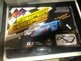 Afx Tomy Racemasters Coupes Mega G Ho Slot Car Race Set